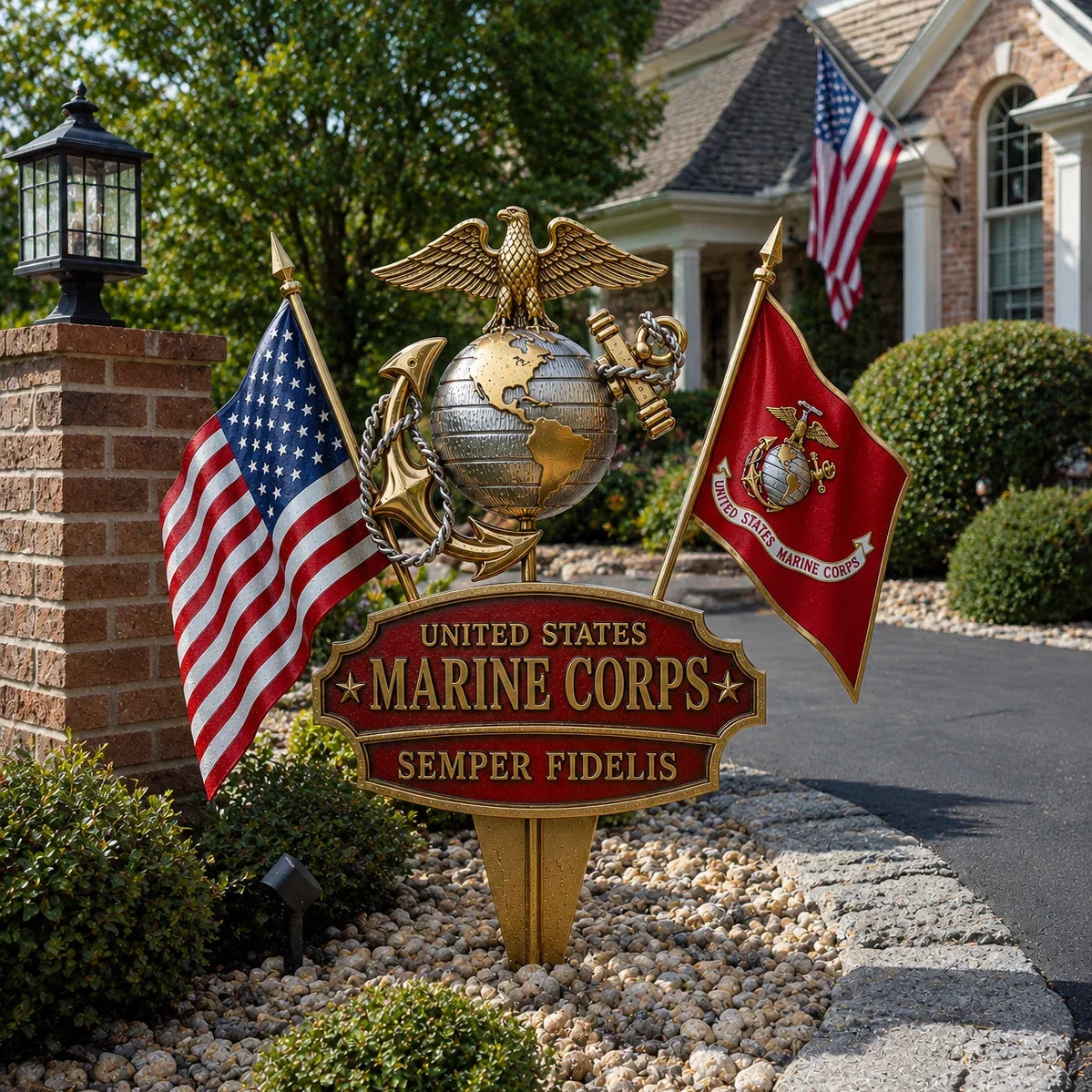 U.S. Military Tribute Garden Stake — Choose Your Branch