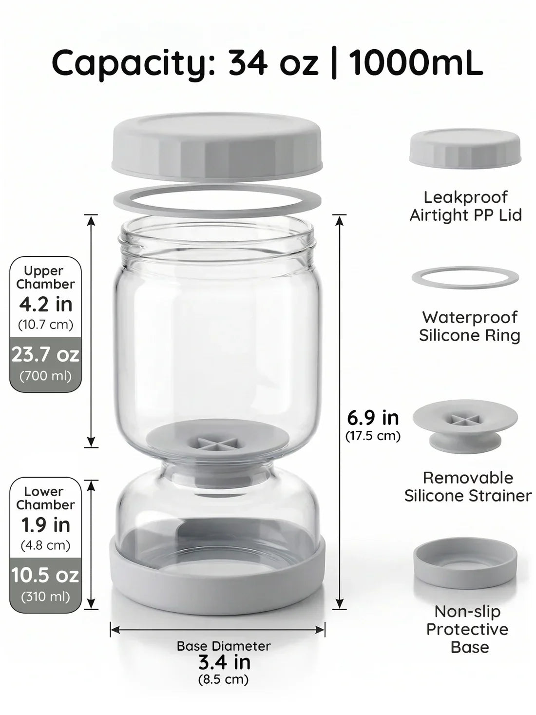 Pickle and Olive Hourglass Jar