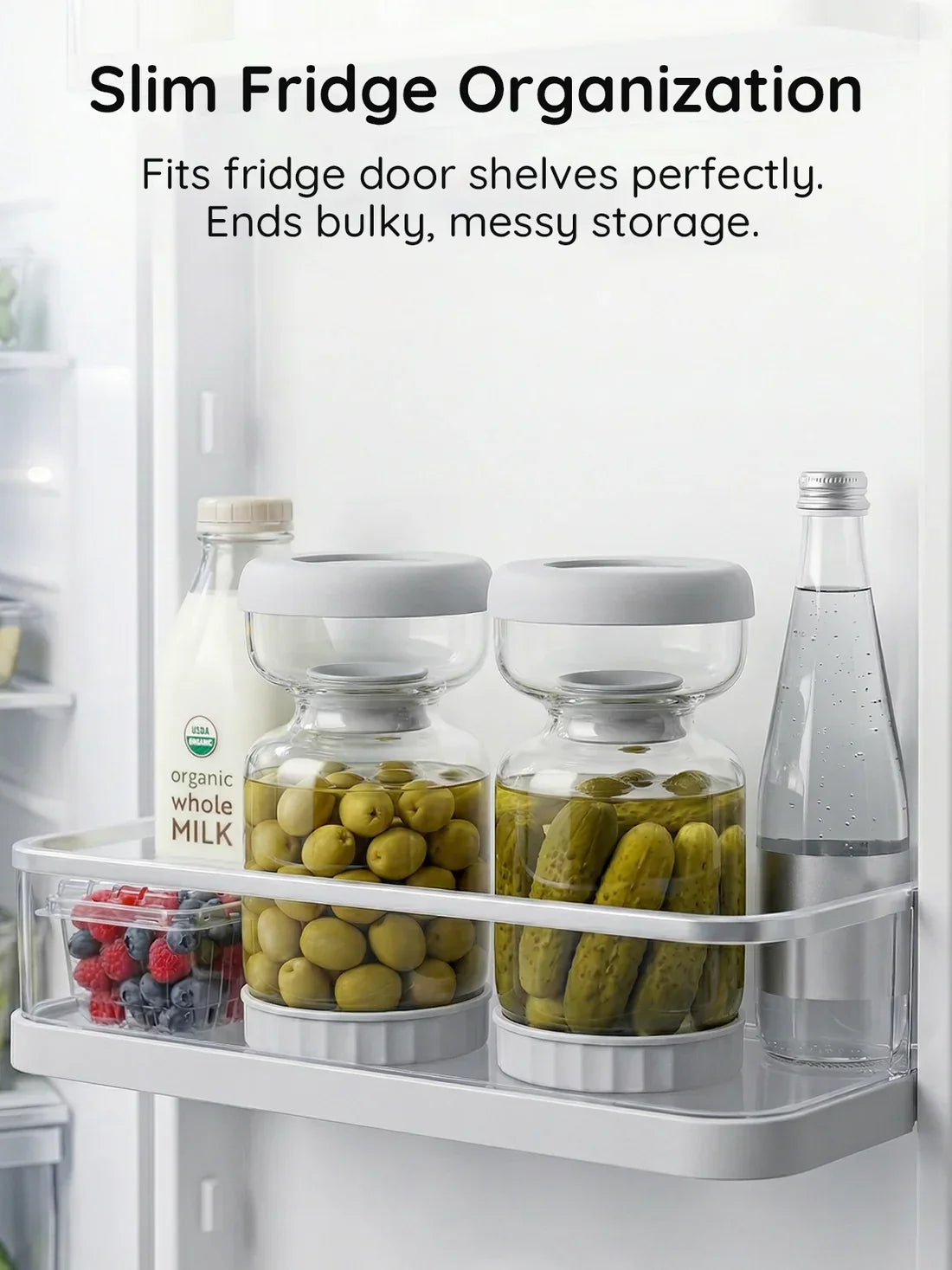 Pickle and Olive Hourglass Jar